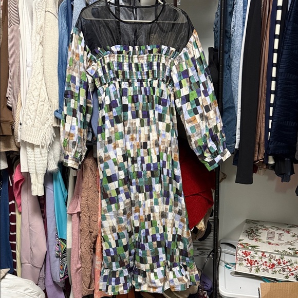 Multicolor Patterned Dress - Picture 2 of 3